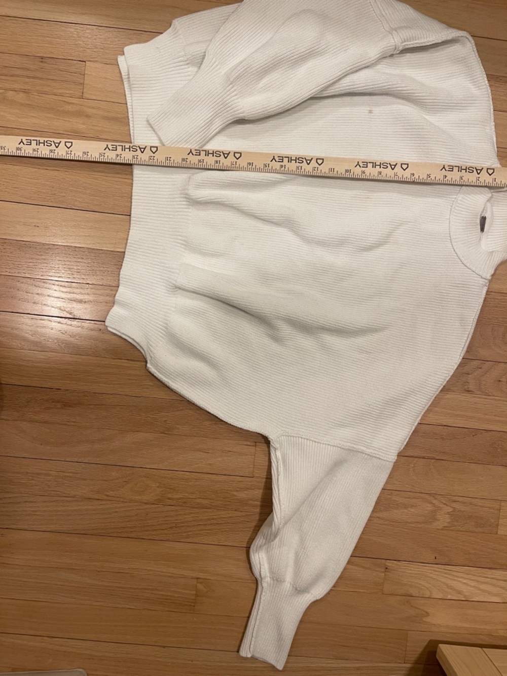 Free people Classic women’s  Crewneck Sweater - White oversized size XS - Picture 7 of 7